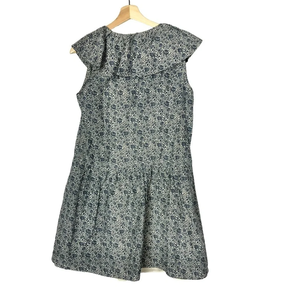 Rebecca Taylor‎ Blue & White Vine Printed Mini Dress M